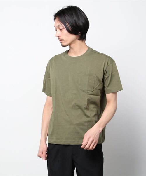 BANANA REPUBLIC FACTORY STORE（バナナリパブリック ファクトリーストア）の「BANANA REPUBLIC FACTORY STORE　　日本限定 ボクシー半袖Tシャツ（Tシャツ/カットソー・メンズ・ベージュ/マスタード/ブラウン/カモフラージュ/ダークブラウン/ピンク/イエロー/その他/ベージュ系その他/ブラウン系その他/ライラック/ベージュ系その他2/ピンク系その他/その他2/グリーン/オレンジ/その他1/ブラック/ネイビー/グレー/ホワイト・L/S/M/XL）」の10枚目の写真