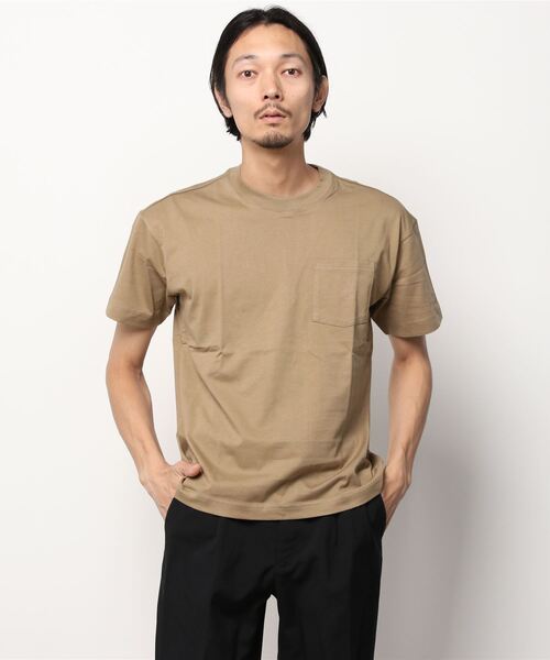 BANANA REPUBLIC FACTORY STORE（バナナリパブリック ファクトリーストア）の「BANANA REPUBLIC FACTORY STORE　　日本限定 ボクシー半袖Tシャツ（Tシャツ/カットソー・メンズ・ベージュ/マスタード/ブラウン/カモフラージュ/ダークブラウン/ピンク/イエロー/その他/ベージュ系その他/ブラウン系その他/ライラック/ベージュ系その他2/ピンク系その他/その他2/グリーン/オレンジ/その他1/ブラック/ネイビー/グレー/ホワイト・L/S/M/XL）」の9枚目の写真