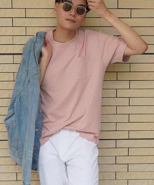 BANANA REPUBLIC FACTORY STORE（バナナリパブリック ファクトリーストア）の「BANANA REPUBLIC FACTORY STORE　　日本限定 ボクシー半袖Tシャツ（Tシャツ/カットソー・メンズ・ベージュ/マスタード/ブラウン/カモフラージュ/ダークブラウン/ピンク/イエロー/その他/ベージュ系その他/ブラウン系その他/ライラック/ベージュ系その他2/ピンク系その他/その他2/グリーン/オレンジ/その他1/ブラック/ネイビー/グレー/ホワイト・L/S/M/XL）」の16枚目の写真