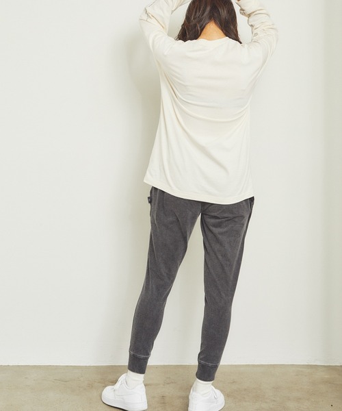 KANGOL EXTRA COMFORT（カンゴールエクストラコンフォート）の「【KANGOL EXTRA COMFORT(カンゴール　エクストラ　コンフォート)】後ろロゴ刺繍入りクロプドパンツ（その他パンツ・レディース・サックスブルー/ブラック/インディゴブルー・LL/L/M）」の14枚目の写真