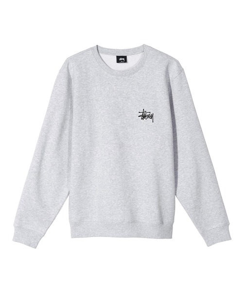 BASIC STÜSSY CREW グレー S STUSSY（ステューシー）の「Basic Stussy Crew（スウェット