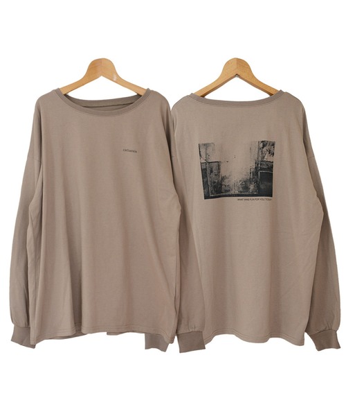 セール フォトプリント長袖tシャツ Tシャツ カットソー Shopnikoniko ショップニコニコ のファッション通販 Zozotown