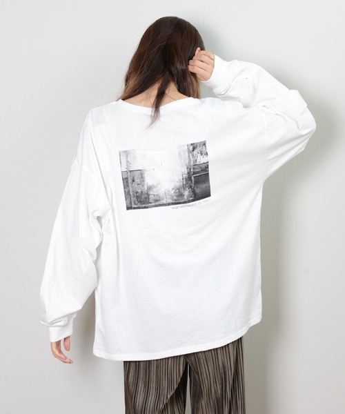 セール フォトプリント長袖tシャツ Tシャツ カットソー Shopnikoniko ショップニコニコ のファッション通販 Zozotown