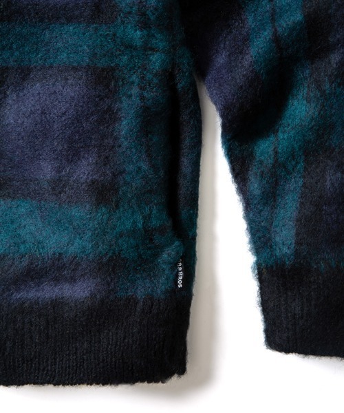 68&brothers(シックスティエイトアンドブラザーズ)の「Mohair Sweater Cardigan(カーディガン/ボレロ・メンズ・ブラック/ブラウン/グリーン/マスタード/ブラック系その他・MEDIUM/X-LARGE/LARGE)」の7枚目の写真