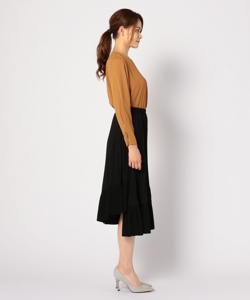 NARACAMICIE（ナラカミーチェ）の「MIXプリーツスカート（スカート・レディース・ブラック・MEDIUM/LARGE）」の3枚目の写真