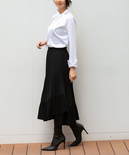 NARACAMICIE（ナラカミーチェ）の「MIXプリーツスカート（スカート・レディース・ブラック・MEDIUM/LARGE）」の15枚目の写真