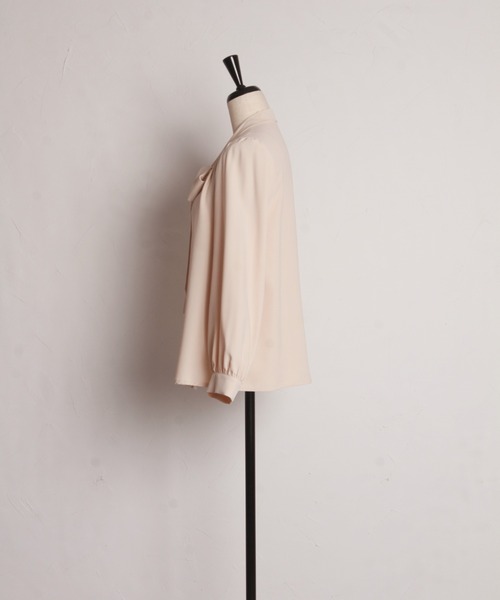 ZOZO限定再販】ボウタイりぼん長袖ブラウス（シャツ/ブラウス）｜tocco