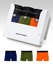 UNDER WONDER（アンダーワンダー）の「ギフトボクサーパンツ メンズ 3枚セット/UNDER WONDER ギフト プレゼント 新生活（ボクサーパンツ）」