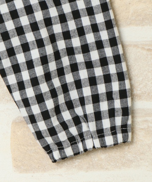 ikka(イッカ)の「【キッズ】ギンガムチェックバルーンスリーブブラウス(120~160cm)(シャツ/ブラウス・キッズ・ブラック・120/130/140/150/160)」の8枚目の写真