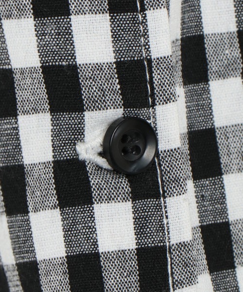 ikka(イッカ)の「【キッズ】ギンガムチェックバルーンスリーブブラウス(120~160cm)(シャツ/ブラウス・キッズ・ブラック・120/130/140/150/160)」の4枚目の写真