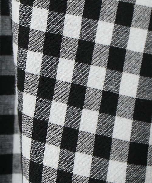 ikka(イッカ)の「【キッズ】ギンガムチェックバルーンスリーブブラウス(120~160cm)(シャツ/ブラウス・キッズ・ブラック・120/130/140/150/160)」の7枚目の写真