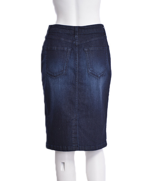 merry jenny(メリージェニー)の「DENIMタイトスカート(デニムスカート・レディース・ブルー/インディゴブルー・SMALL/MEDIUM)」の5枚目の写真