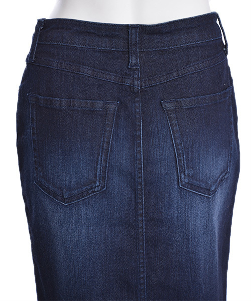 merry jenny(メリージェニー)の「DENIMタイトスカート(デニムスカート・レディース・ブルー/インディゴブルー・SMALL/MEDIUM)」の6枚目の写真