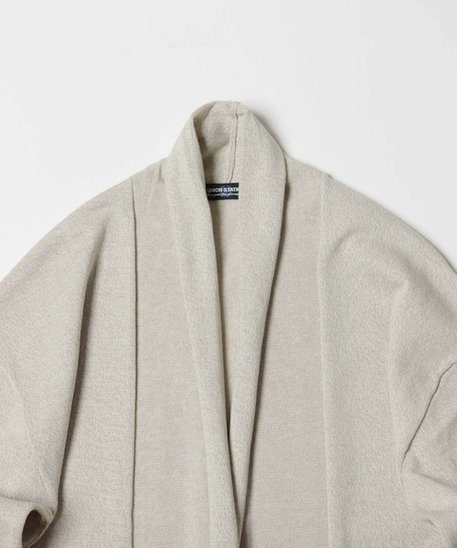 UNION STATION(ユニオンステーション)の「12GG天竺編みボタンレスショールカーディガン(カーディガン/ボレロ・メンズ・ネイビー/ブラック系その他/ベージュ系その他・S/M/L)」の20枚目の写真