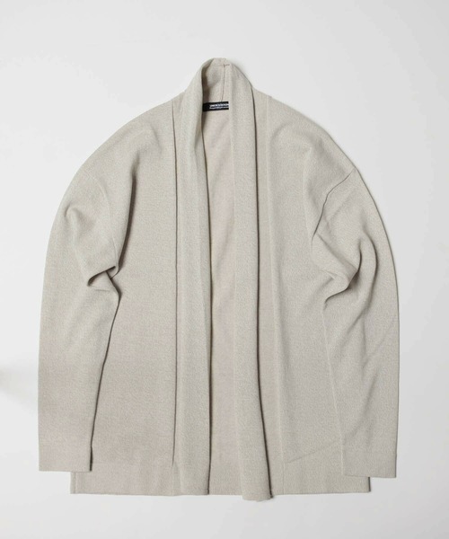 UNION STATION(ユニオンステーション)の「12GG天竺編みボタンレスショールカーディガン(カーディガン/ボレロ・メンズ・ネイビー/ブラック系その他/ベージュ系その他・S/M/L)」の18枚目の写真