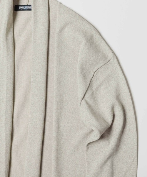 UNION STATION(ユニオンステーション)の「12GG天竺編みボタンレスショールカーディガン(カーディガン/ボレロ・メンズ・ネイビー/ブラック系その他/ベージュ系その他・S/M/L)」の21枚目の写真
