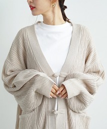 Futier land | ランダムリブチャイナコクーンカーディガン(カーディガン/ボレロ)