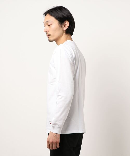 CERCA（チェルカ）の「BEYES/【POEMS】ワンポイント　カットソー（Tシャツ/カットソー・メンズ・ブラック/ホワイト/ベージュ・MEDIUM/LARGE）」の5枚目の写真
