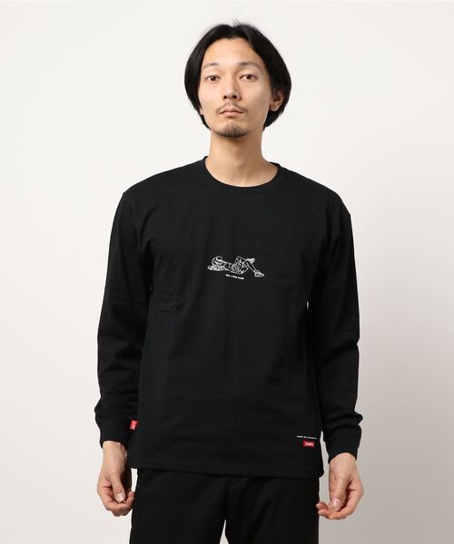 CERCA（チェルカ）の「BEYES/【POEMS】ワンポイント　カットソー（Tシャツ/カットソー・メンズ・ブラック/ホワイト/ベージュ・MEDIUM/LARGE）」の11枚目の写真