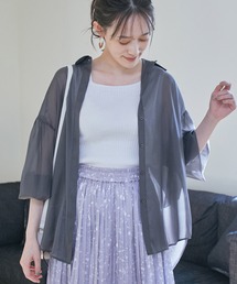 VIS（ビス）の「ラメスクエアネックワイドリブプルオーバー（タンクトップ）」