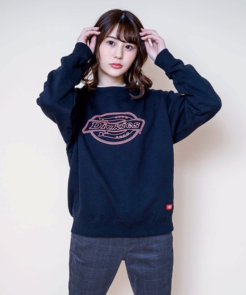 Dickies（ディッキーズ）の「【DICKIES/ディッキーズ】裏毛ロゴプリントスウェット/トレーナー　ビッグブランドロゴプリント（スウェット・レディース・イエロー/ホワイト/ブラック・LARGE/MEDIUM）」の11枚目の写真