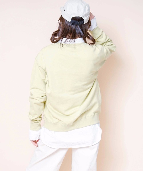 Dickies（ディッキーズ）の「【DICKIES/ディッキーズ】裏毛ロゴプリントスウェット/トレーナー　ビッグブランドロゴプリント（スウェット・レディース・イエロー/ホワイト/ブラック・LARGE/MEDIUM）」の18枚目の写真