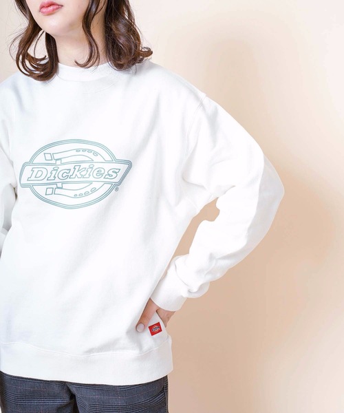 Dickies（ディッキーズ）の「【DICKIES/ディッキーズ】裏毛ロゴプリントスウェット/トレーナー　ビッグブランドロゴプリント（スウェット・レディース・イエロー/ホワイト/ブラック・LARGE/MEDIUM）」の19枚目の写真