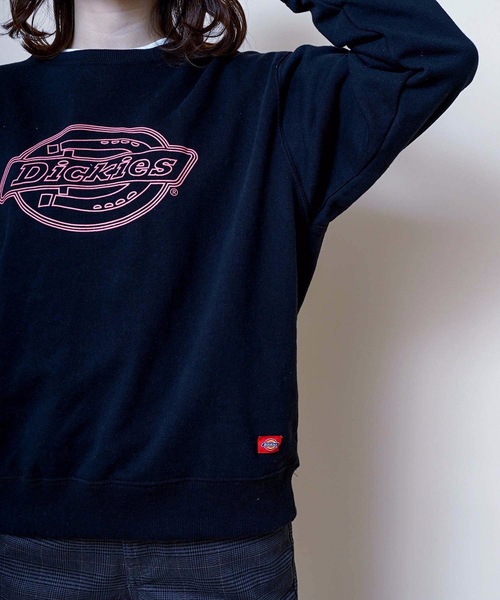 Dickies（ディッキーズ）の「【DICKIES/ディッキーズ】裏毛ロゴプリントスウェット/トレーナー　ビッグブランドロゴプリント（スウェット・レディース・イエロー/ホワイト/ブラック・LARGE/MEDIUM）」の21枚目の写真