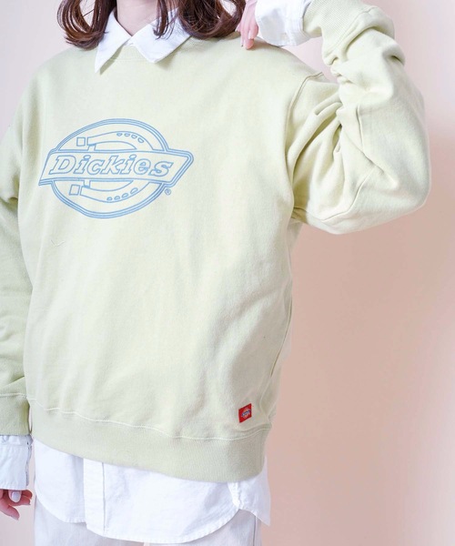 Dickies（ディッキーズ）の「【DICKIES/ディッキーズ】裏毛ロゴプリントスウェット/トレーナー　ビッグブランドロゴプリント（スウェット・レディース・イエロー/ホワイト/ブラック・LARGE/MEDIUM）」の22枚目の写真