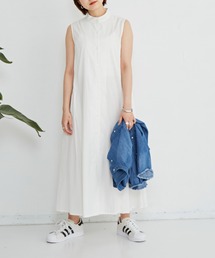 AIC.（エーアイシー）の「バックギャザーノースリーブシャツワンピース（ワンピース）」