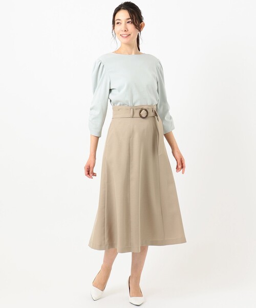 ANY SIS(エニィスィス)の「【洗える】Vネック ジャンドレ セット(セットアップ・レディース・カーキ系/ブラック系/アイボリー系/ベージュ系・4)」の19枚目の写真