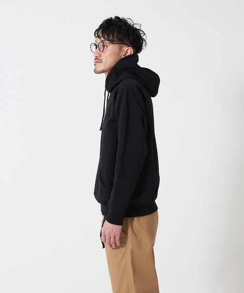 OUTDOOR PRODUCTS（アウトドアプロダクツ）の「防シワポンチ刺繍プルＰＫ パーカー　ワンポイント刺繍（パーカー・メンズ・ブラック/カーキ/パープル/アイボリー・MEDIUM/LARGE/X-LARGE）」の13枚目の写真