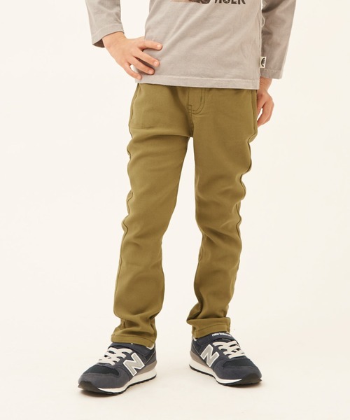 RUGGEDWORKS(ラゲッドワークス)の「スリムストレートツイルロングパンツ(チノパンツ・キッズ・カーキ/グレー/ベージュ・150/90/100/110/130/120/140)」の3枚目の写真