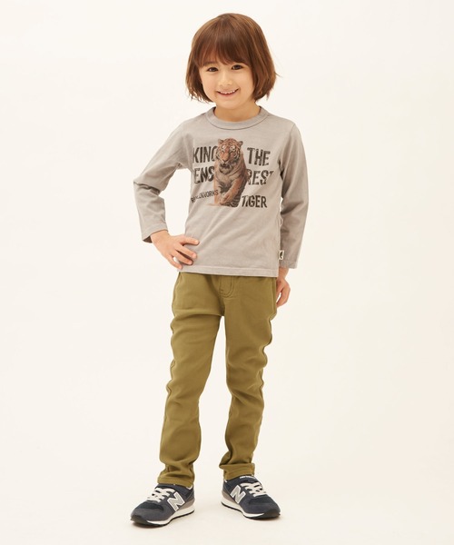 RUGGEDWORKS(ラゲッドワークス)の「スリムストレートツイルロングパンツ(チノパンツ・キッズ・カーキ/グレー/ベージュ・150/90/100/110/130/120/140)」の6枚目の写真