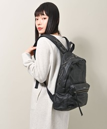 専用【美品】DIESEL 黒 レザー ジップデザイン リュック DIESEL ディーゼル リュック バックパック ジップ ファスナー