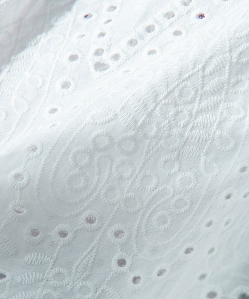 VIS（ビス）の「【美人百花7月号掲載】エンブロイダリーレースブラウス（シャツ/ブラウス・レディース・ブラック/ホワイト/グリーン系その他/パープル系その他・FREE）」の15枚目の写真