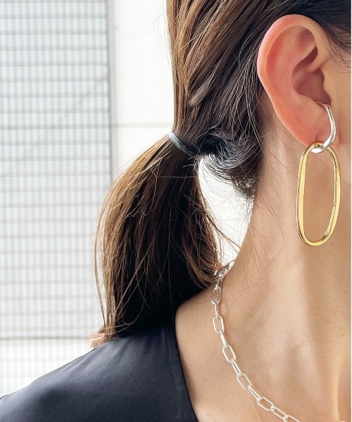Lemme.（レム）の「【Lemme./ レム】Long Hang Earcuff/イヤーカフ（イヤーカフ・レディース・シルバー×ゴールド・FREE）」の2枚目の写真