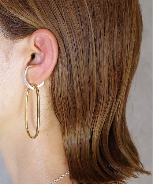 Lemme.（レム）の「【Lemme./ レム】Long Hang Earcuff/イヤーカフ（イヤーカフ・レディース・シルバー×ゴールド・FREE）」の6枚目の写真