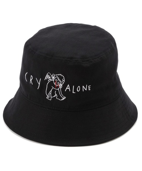 AZS TOKYO(アザストーキョー)の「AZS TOKYO/アザストーキョー/クライアローンバケットハット/CRY ALONE BUCKET(ハット・メンズ・ブラック・FREE)」の1枚目の写真