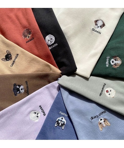 SONA（ソナ）の「SONYUNARA パピー刺繍トレーナー 10colors（スウェット・レディース・スカイブルー/ブラック/ベージュ/ブラウン/レッド/ブルー/グリーン/ミント/クリーム/ライトパープル・FREE）」の18枚目の写真