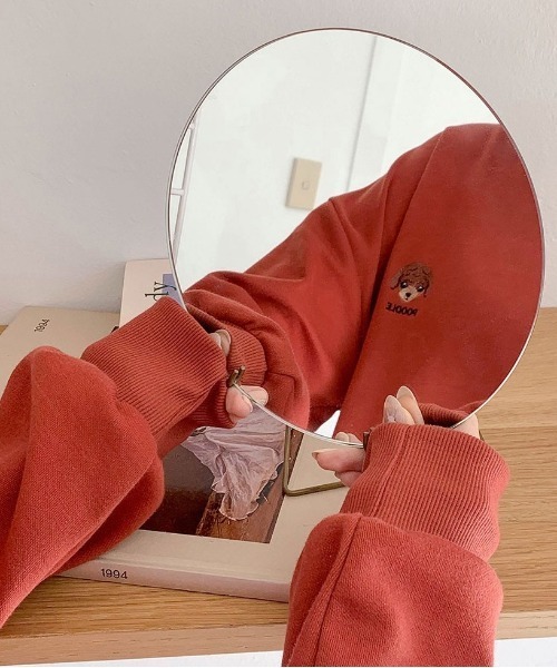 SONA（ソナ）の「SONYUNARA パピー刺繍トレーナー 10colors（スウェット・レディース・スカイブルー/ブラック/ベージュ/ブラウン/レッド/ブルー/グリーン/ミント/クリーム/ライトパープル・FREE）」の22枚目の写真