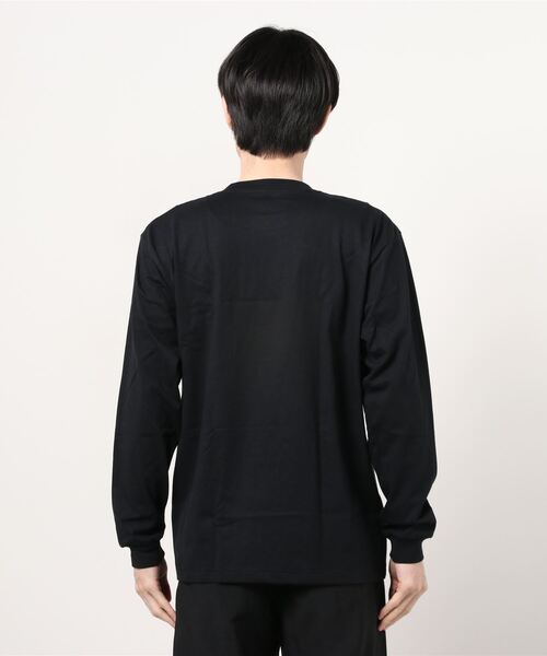 HANES（ヘインズ）の「Hanes/ヘインズ　ビーフィーポケットロングスリーブTシャツ（Tシャツ/カットソー・メンズ・ホワイト/グレー/ブラック・MEDIUM/X-LARGE/LARGE）」の5枚目の写真