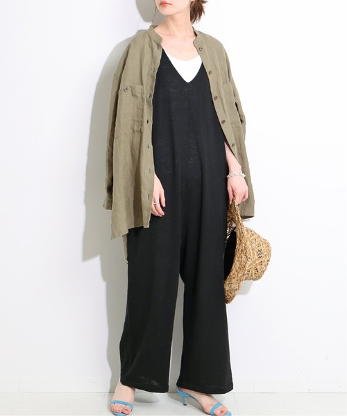 IENA LA BOUCLE（イエナラブークル）の「IENA LA BOUCLE Bizarre オールインワン◆（つなぎ/オールインワン・レディース・ブラック/ネイビー・FREE）」の2枚目の写真