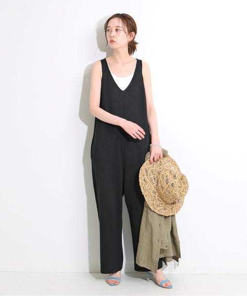 IENA LA BOUCLE（イエナラブークル）の「IENA LA BOUCLE Bizarre オールインワン◆（つなぎ/オールインワン・レディース・ブラック/ネイビー・FREE）」の3枚目の写真