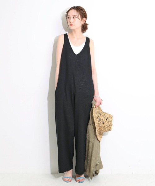 IENA LA BOUCLE（イエナラブークル）の「IENA LA BOUCLE Bizarre オールインワン◆（つなぎ/オールインワン・レディース・ブラック/ネイビー・FREE）」の11枚目の写真