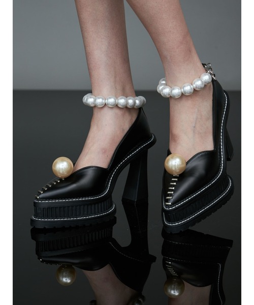PAMEO POSE（パメオポーズ）の「Pearl Anklet & Clip For shoes