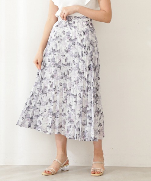 PROPORTION BODY DRESSING(プロポーションボディドレッシング)の「【吉岡里帆さん着用 美人百花6月号 掲載商品】 ヘイジープリーツスカート / 1211220503(スカート・レディース・ピンク/グレー・MEDIUM/SMALL)」の5枚目の写真