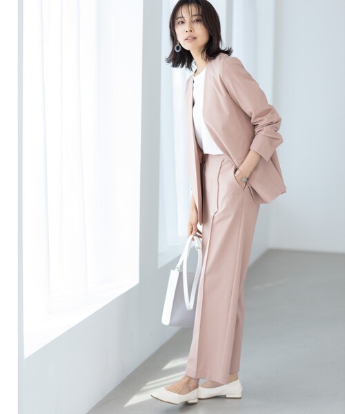 THE SHOP TK （ザ ショップ ティーケー ）の「◆【VERY6月号掲載】CARREMAN 美for ワイドパンツ（スーツパンツ・レディース・ベージュ/パープル/ベビーピンク/パープル系2・11/10/12/13/14）」の12枚目の写真