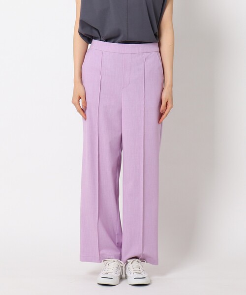 THE SHOP TK （ザ ショップ ティーケー ）の「◆【VERY6月号掲載】CARREMAN 美for ワイドパンツ（スーツパンツ・レディース・ベージュ/パープル/ベビーピンク/パープル系2・11/10/12/13/14）」の5枚目の写真