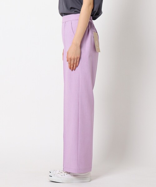 THE SHOP TK （ザ ショップ ティーケー ）の「◆【VERY6月号掲載】CARREMAN 美for ワイドパンツ（スーツパンツ・レディース・ベージュ/パープル/ベビーピンク/パープル系2・11/10/12/13/14）」の8枚目の写真